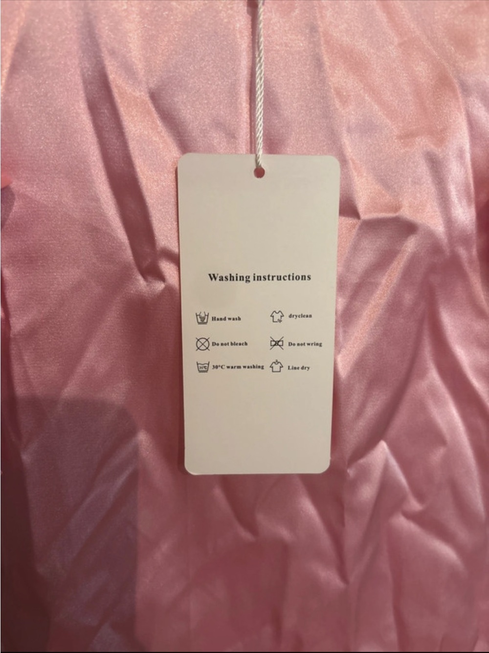 Pink Ruffle Strap Satin Mini Dress - Picture 3 of 8